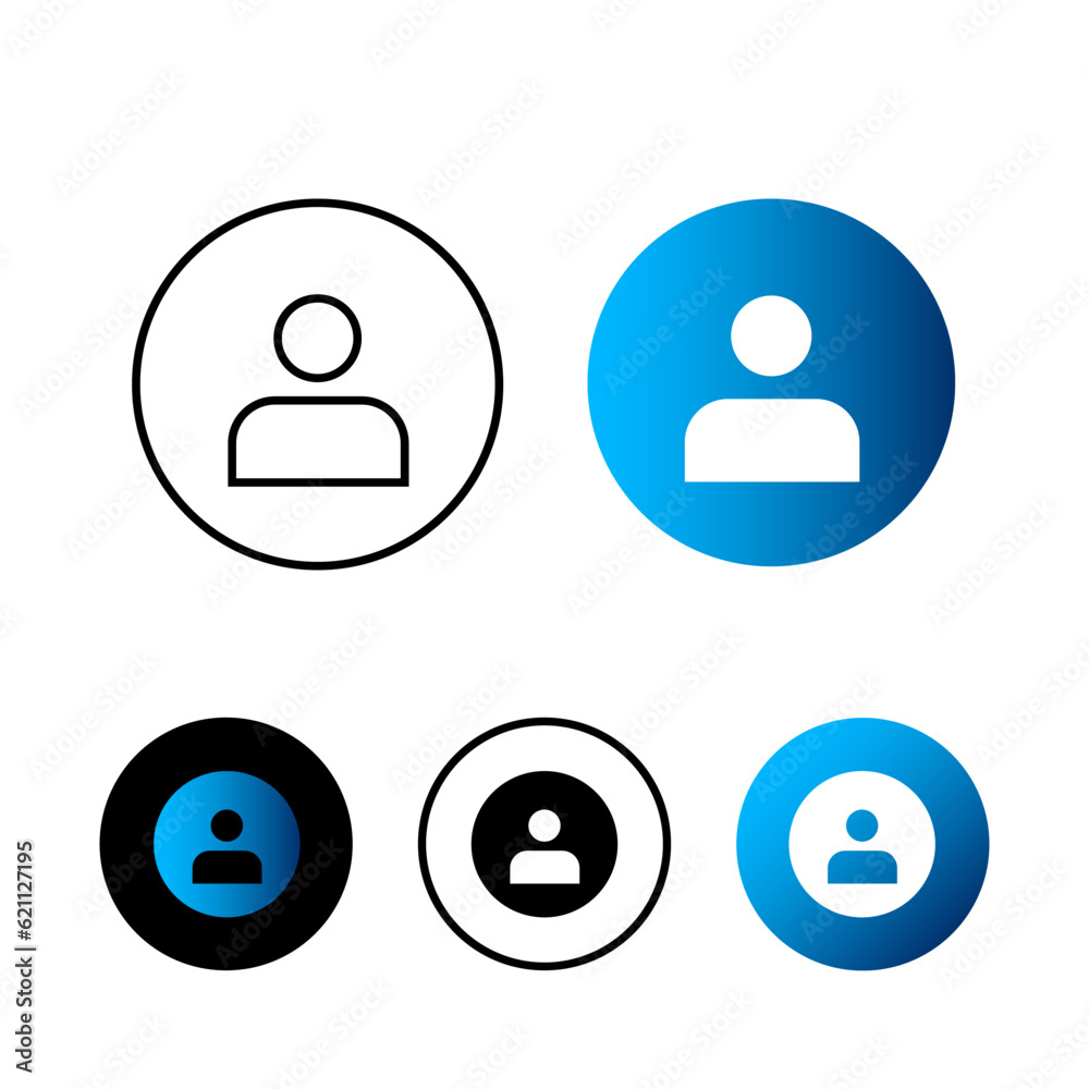 Abstract User Profile Icon Illustration Abstract User Profile Icon Illustration