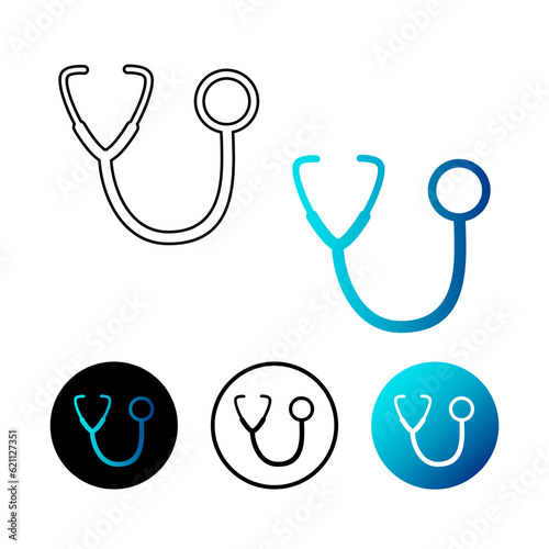 Abstract Stethoscope Icon Illustration