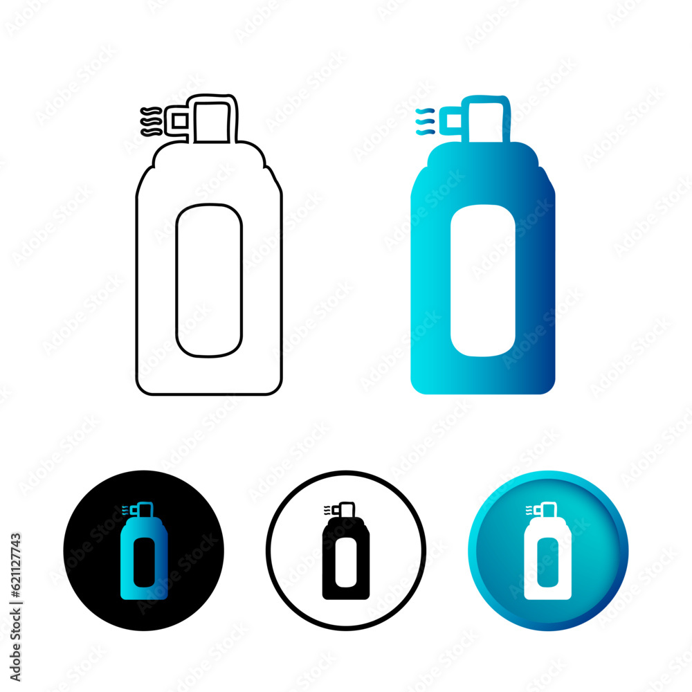Abstract Spray Bottle Icon Illustration Abstract Spray Bottle Icon Illustration
