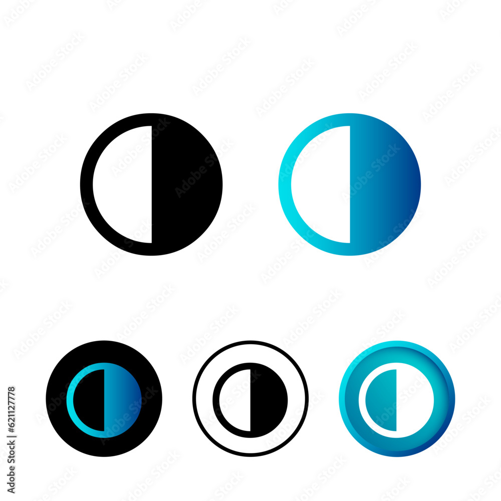 Abstract Color Adjust Icon Illustration Abstract Color Adjust Icon Illustration