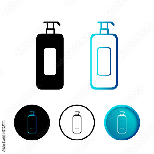 Abstract Shampoo Icon Illustration