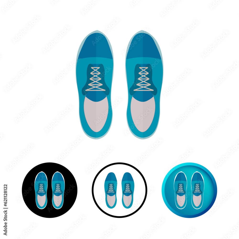 Abstract Man Shoe Icon Illustration Abstract Man Shoe Icon Illustration