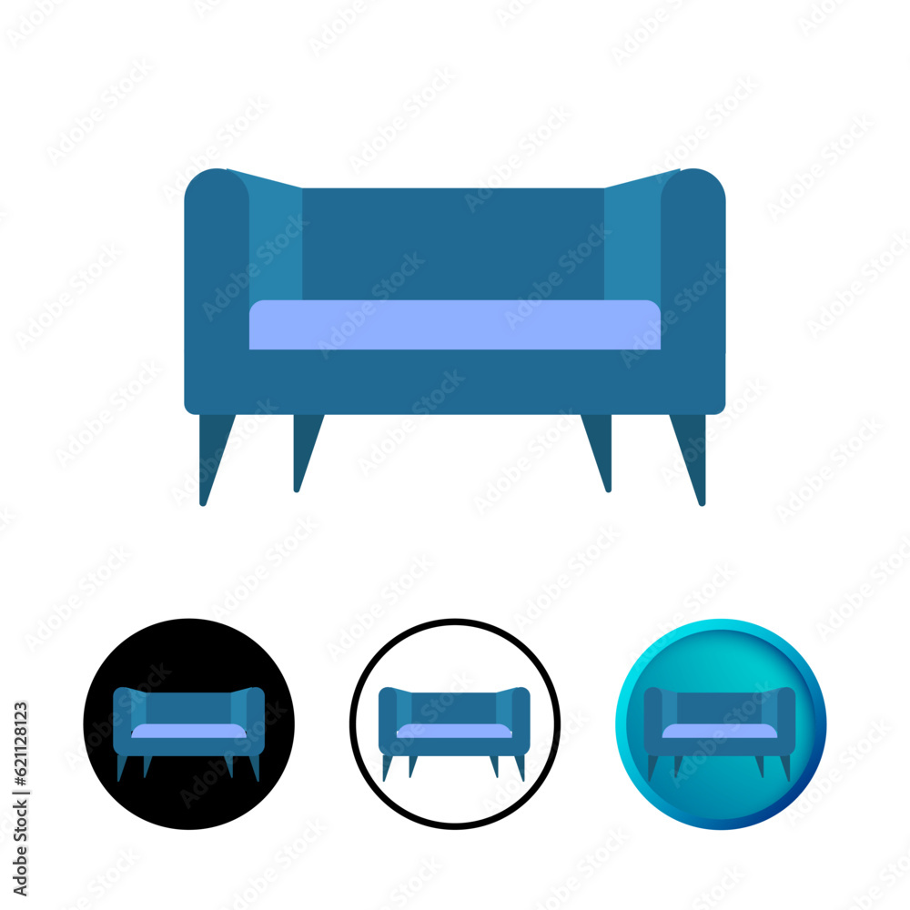 Abstract Sofa Chair Icon Illustration Abstract Sofa Chair Icon Illustration