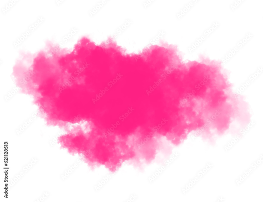 Pink smoke transparent