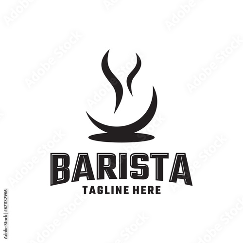 barista logo design, cafe, coffee, vector, vintage, coffee bar, coffee shop 