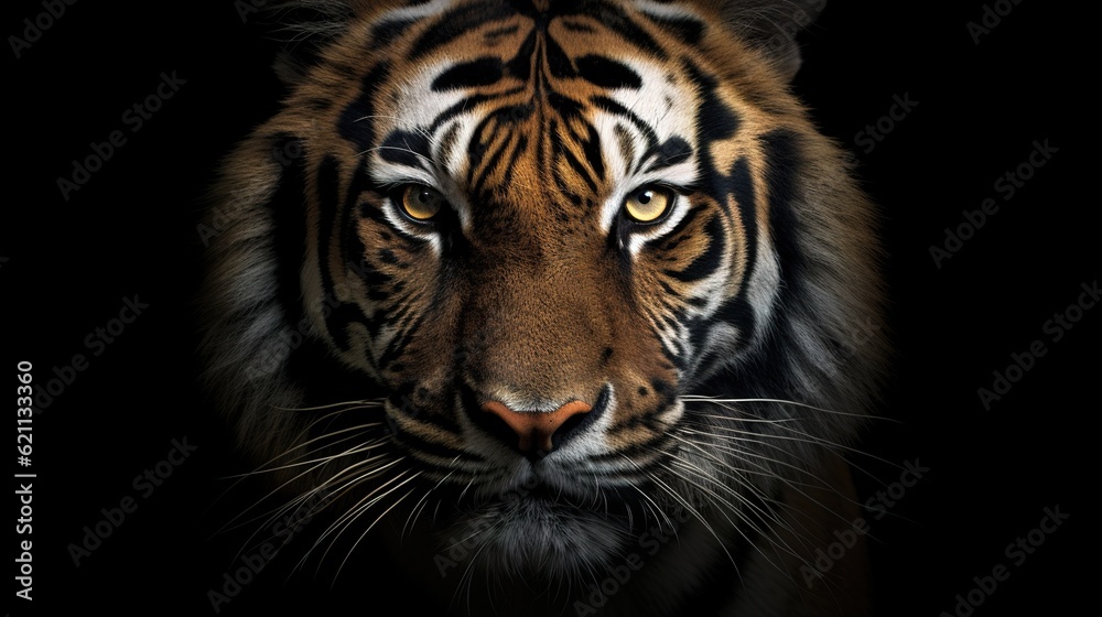 Close-up Tiger face