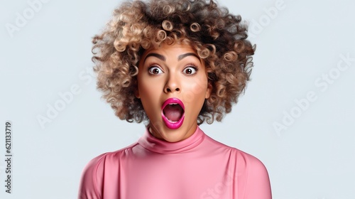 Woman, silly and tongue out with a funny and emoji face isolated on a transparent, png background. Young person, female model with generative ai
