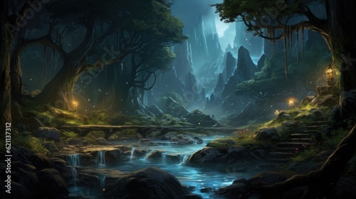 Beautiful Scenery Game Art