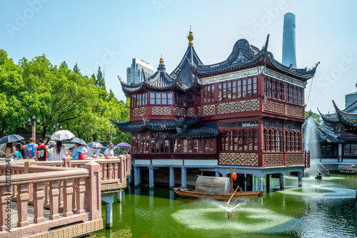 Mid-Lake Pavilion in yu garden, shanghai, china