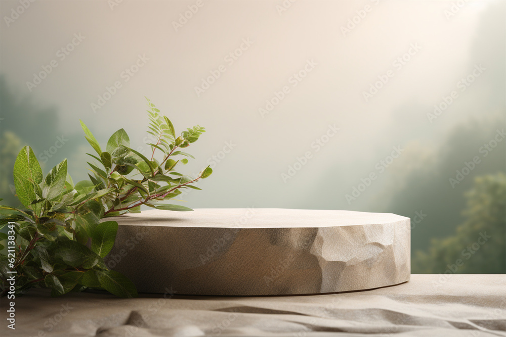 Product showcase background podium nature decoration Product showcase background podium nature decoration