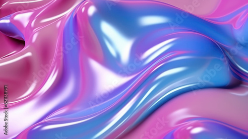 Pink  purple liquid metal background 