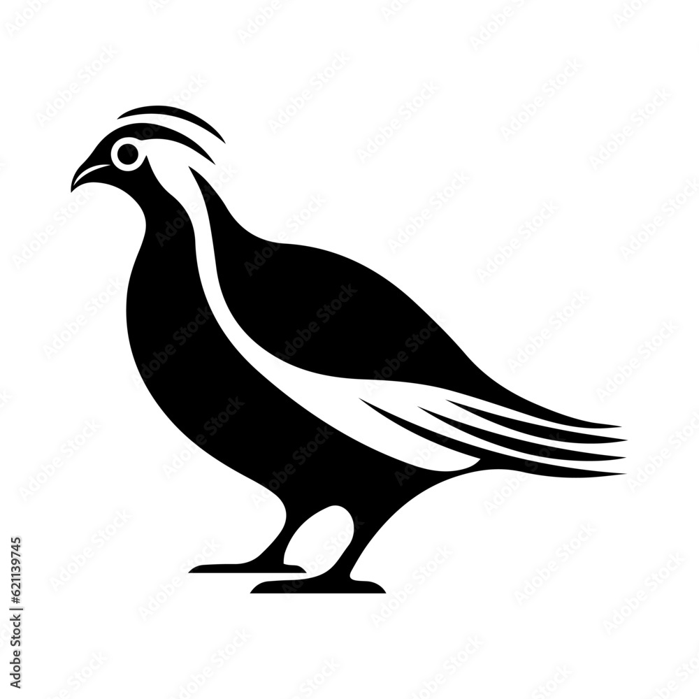 Obraz premium Quail vector clipart