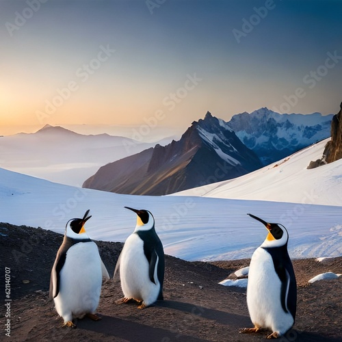 king penguins in polar regions
