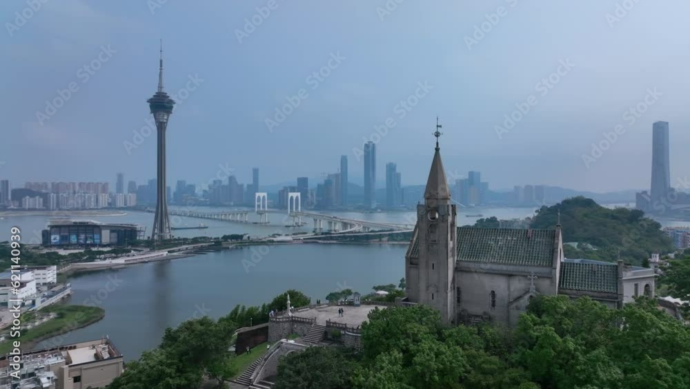 Chapel Of Our Lady Of Penha, Macau, Aerial View Chapel Of Our Lady Of Penha, Macau, Aerial View
