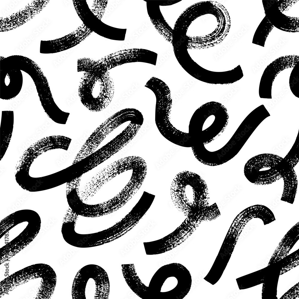 Biological grunge squiggles seamless pattern. Hand drawn bold grunge wavy and swirles brush strokes with loops. Vector rough curly smears with scribbles. Simple childish scribble wallpaper print. Biological grunge squiggles seamless pattern. Hand drawn bold grunge wavy and swirles brush strokes with loops. Vector rough curly smears with scribbles. Simple childish scribble wallpaper print.
