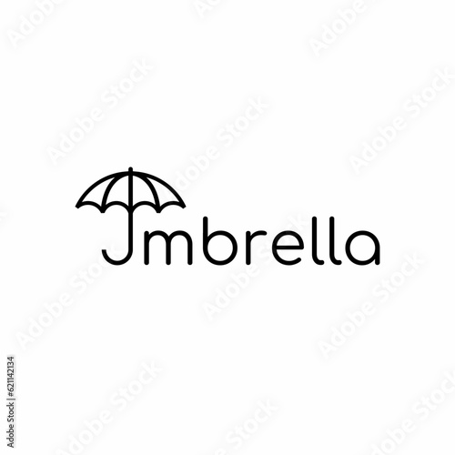 umbrella logo design, logotype and vector logo