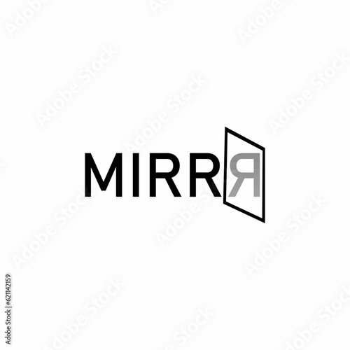 mirror logo design, logotype and vector logo