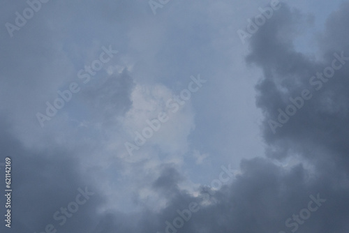 The evening sky was overcast with dark clouds. in Thailand