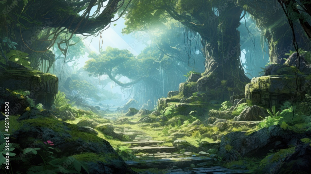 A beautiful and mysterious land hiding its secrets game art