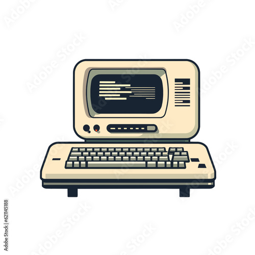 Retro Computer Squat