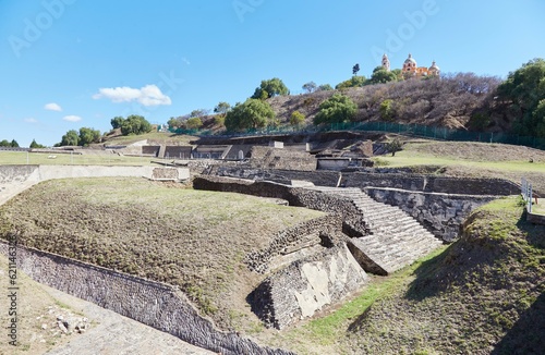 Cholula in Puebla, Mexico, is home to the largest pyramid in the world, still largely unexcavated photo