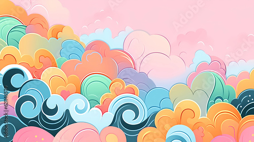 Beautiful abstract artistic colorful pattern background 