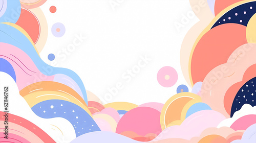 Beautiful abstract artistic colorful pattern background 