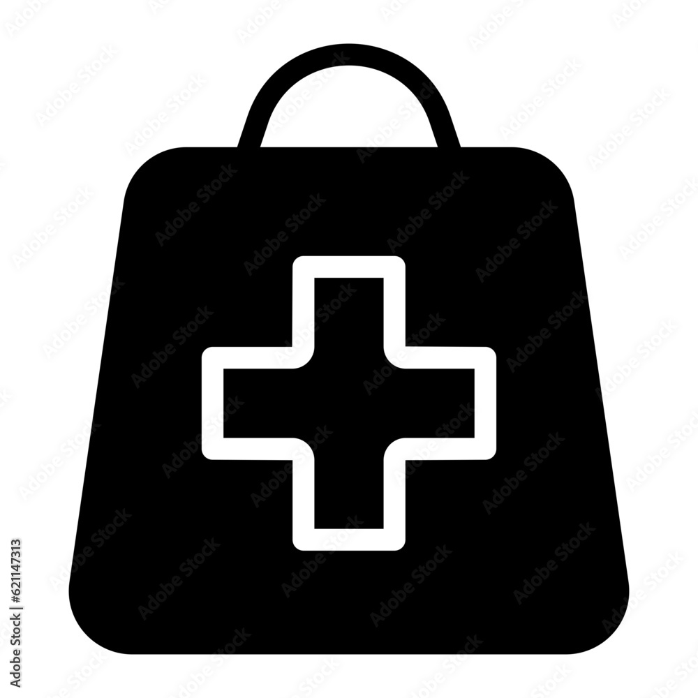 Obraz premium medicine glyph icon