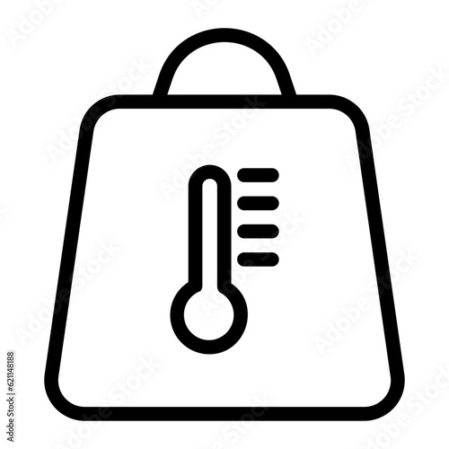 shopping bag line icon