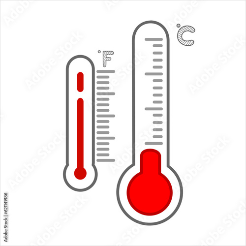 thermometer doodle vector illustration with hand draw line art style vector