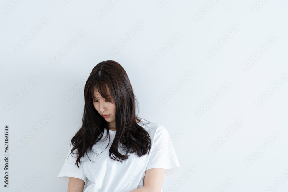 髪の長い女性 髪の長い女性