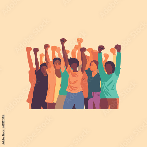 group of people protesting for social equality