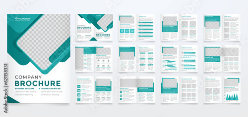 minimalist brochure template with modern concept and minimalist layout use for business profile and product catalog