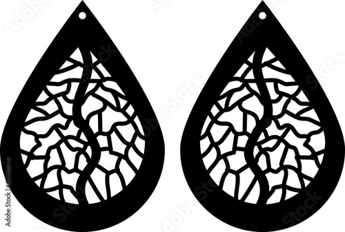 tear drop earrings svg earrings template cut file, earrings cricut file cut clipart file sihouette 
