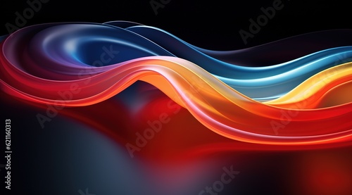 fluid abstract expressionism, wavy background