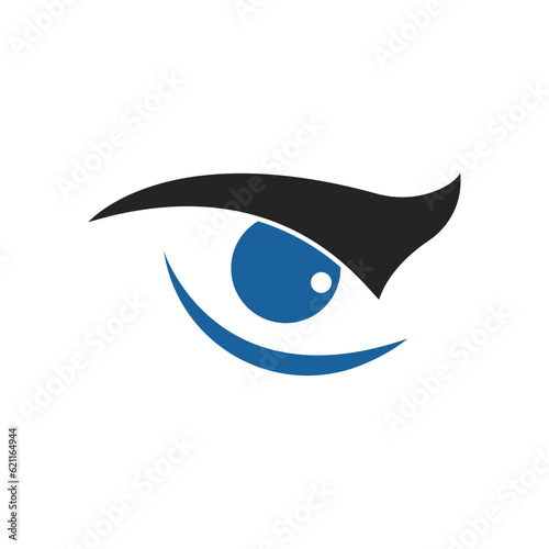 Eye care logo vector illustration design