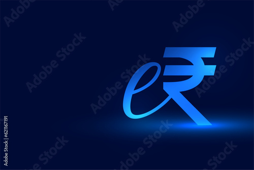 virtual indian erupee symbol tech background for digital payment