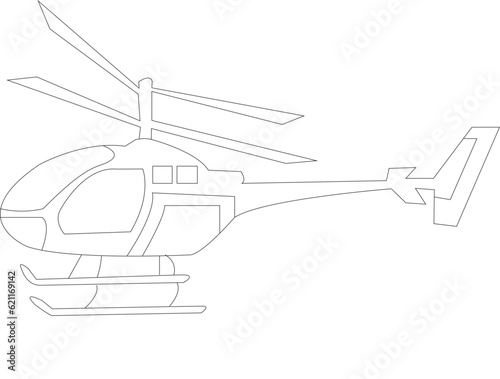 Foto helicopter coloring page
