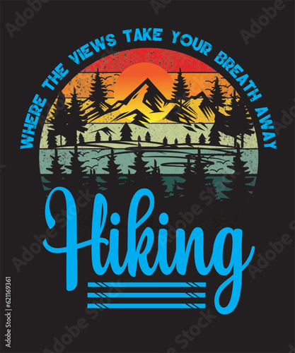 Hiking Typography Design