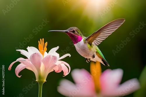 hummingbird on flower