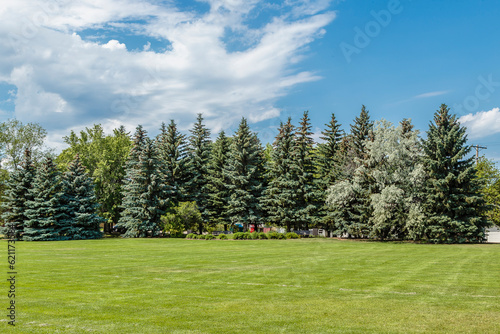 Obraz na plátne Raoul Wallenberg Park in Saskatoon, Saskatchewan, Canada