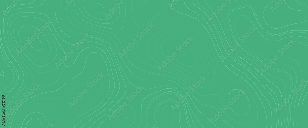 Green and white color gradient topographic map vector illustration, topographic map, vector background with height lines. Topographic map colorful abstract background with contour lines.