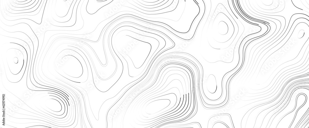 Topographic map patterns, topography line map. vintage outdoors style, abstract wavy topographic map, abstract wavy and curved lines background. abstract geometric topographic contour map background.