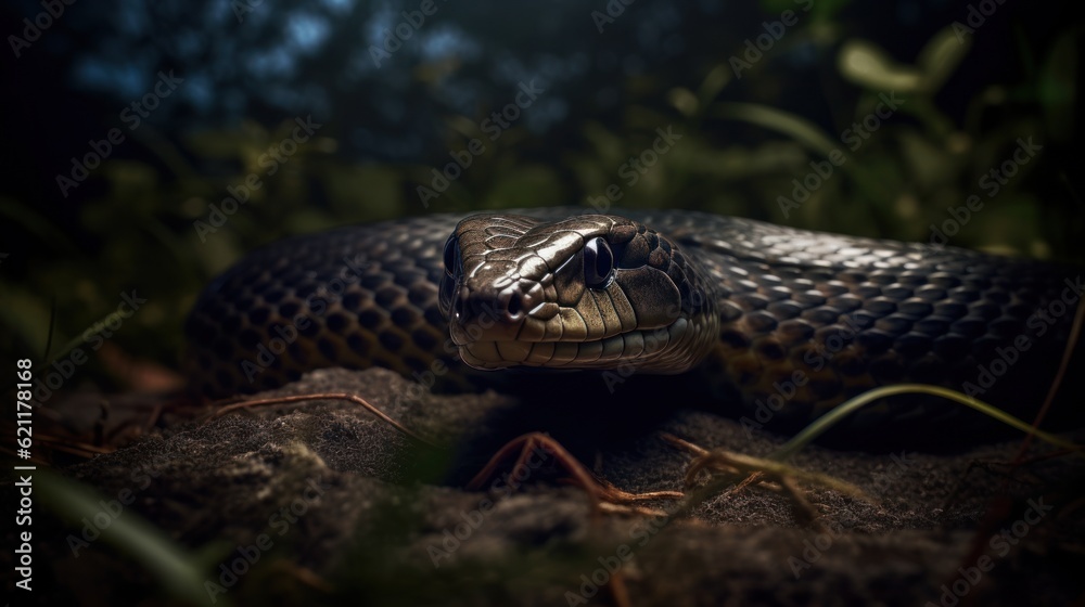 Fototapeta premium snake in the grass