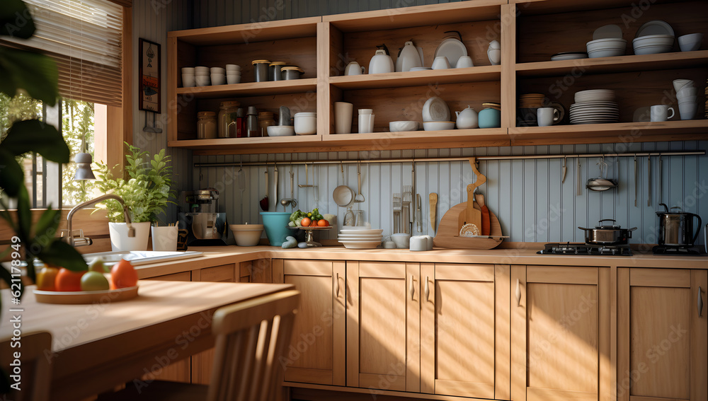 Fototapeta premium modern kitchen interior