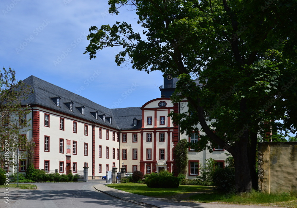 Historical Castle in the Old Town of Saalfeld, Thuringia