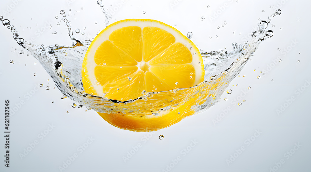 Close up of Orange in water on white background Close up of Orange in water on white background