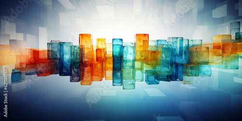 Luminescence Émeraude : Reflets Infinites dans le Miroir des Couleurs,illustration,created with Generative AI Technology