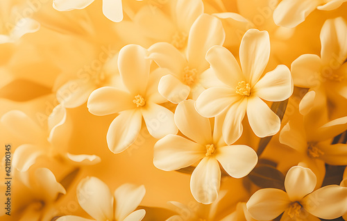 Radiant Nature s Artistry  Yellow Jasmine Flower Close up