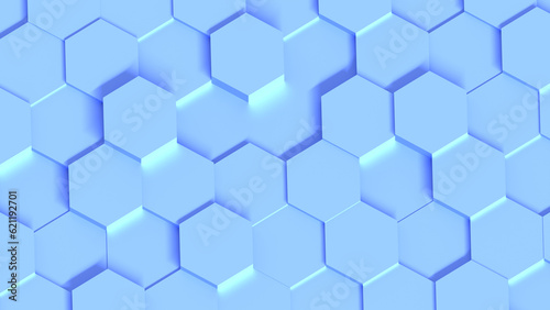Blue hexagons geometric background  minimal honeycomb pattern wallpaper.